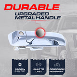 Exterior Door Handle Upgraded Chrome Metal Replacement for Jeep Grand Cherokee (2005-2010), Commander (2006-2010) OE Part # 55394237AI, 55394237AF, 55394237AH, 55394237AG | Front LH w/ Keyhole