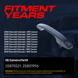 Exterior Door Handle Upgraded Black Metal Replacement for Chevrolet Colorado (2004-2012) / GMC Canyon (2004-2012) OE Part # 25875521, 25801996 | Front LH w/ Keyhole