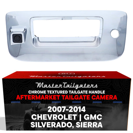 TRQ Tailgate Handle & Bezel Kit Chrome With Lock Hole For GM Pickup TRQ Tailgate Handle & Bezel Kit Chrome With Lock Hole For GM Pickup