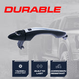 Exterior Door Handle Black/Chrome Replacement for Kia Optima (2011), Optima Hybrid (2011-2015) OE Part # 82651-2T020 | Front Left Driver Side