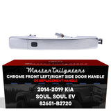 Exterior Door Handle Chrome Replacement for Kia Soul (2014-2019), Soul EV (2015-2019) OE Part # 82651-B2720 | Front Right Passenger Side w/o Keyhole (=Front LH)
