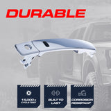 Exterior Door Handle Chrome Replacement for Nissan Murano (05-07) / Infiniti FX35 (03-08), FX45 (03-08) OE Part # 80645-CA000, 80640-CB01A, 80640-CB81B, 80640-CL00A | Front Left Driver Side