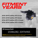 Cadillac ATS Coupe (2015-2019), ATS-V Coupe (2016-2019), ATS Sedan (2013-2018), ATS-V Sedan (2016-2018) OEM Replacement Backup Camera OE Part # 20976983, 23386282 - Master Tailgaters