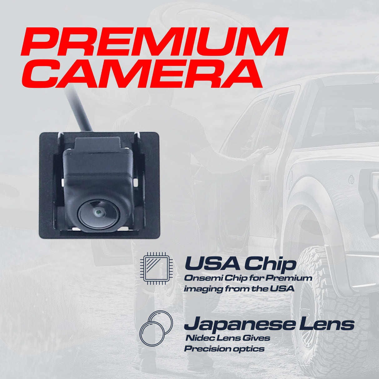 Chevrolet Cruze (2013-2016), Equinox (2012-2013) / GMC Terrain (2010-2013) OEM Replacement Backup Camera OE Part # 15926123, 20903513, 22913698, 95407397 - Master Tailgaters