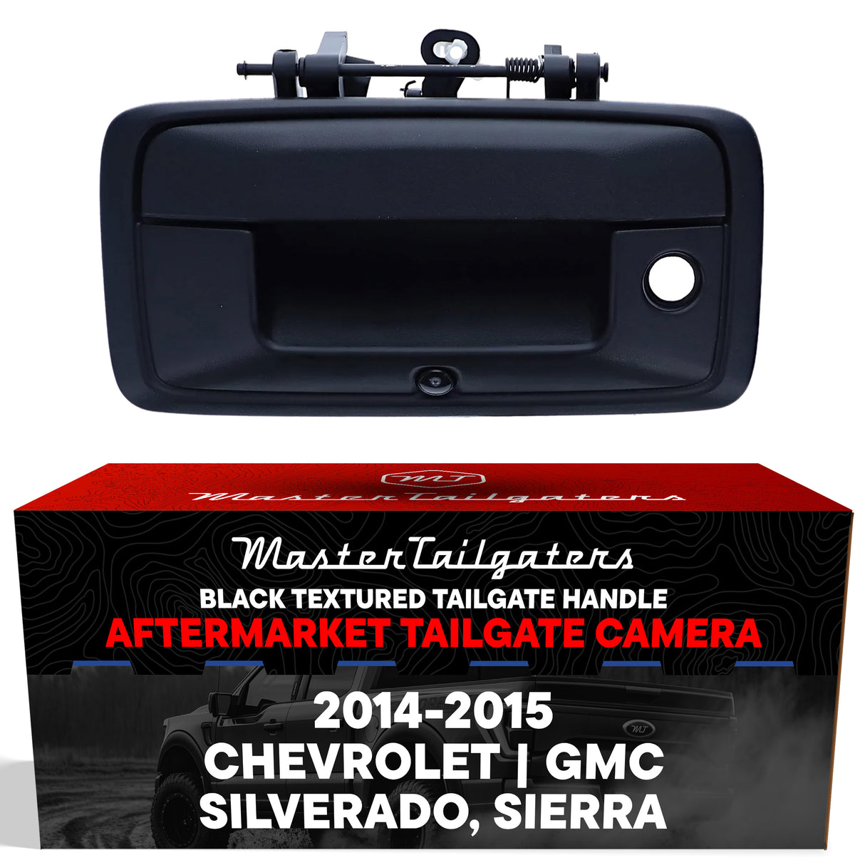 Chevrolet Silverado / GMC Sierra (2014-2015) Black Replacement Tailgate Handle with Backup Camera - Master Tailgaters
