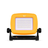 LED Work Flood Light Compatible with Dewalt Battery - Bright White + Red Solid or Red Flashing Emergency Roadside Light Modes