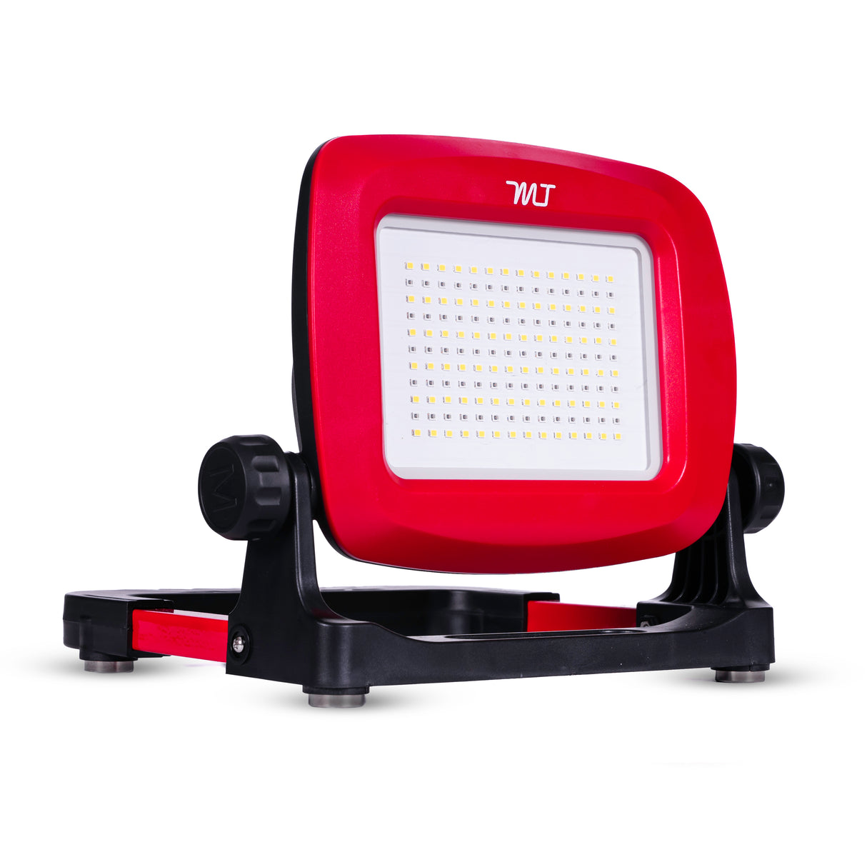 LED Work Flood Light Compatible with Milwaukee Battery - Bright White + Red Solid or Red Flashing Emergency Roadside Light Modes