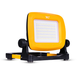 LED Work Flood Light Compatible with Dewalt Battery - Bright White + Red Solid or Red Flashing Emergency Roadside Light Modes