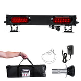 Master Tailgaters 24" Wireless Tow Double Light Bar with Camera and Monitor | Choice of 4 Pin Round, 4 Pin Flat, or 7 Pin Blade with Reverse - Master Tailgaters