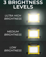 LED Work Flood Light Compatible for Dewalt 20v Battery