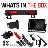 Master Tailgaters 24" Wireless Tow Light Bar with Camera and Monitor | Choice of 4 Pin Round, 4 Pin Flat, 7 Pin Round, or 7 Pin Blade with Reverse