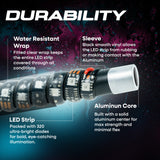 Master Tailgaters 6ft LED Truck Flag Pole with Smartphone App Control | Bluetooth Spiral Lights | 20 Colors & 100 Light Modes | Truck Hitch Mount Included | IP65 Water Resistant | 3'x5' Flag Approved - Master Tailgaters