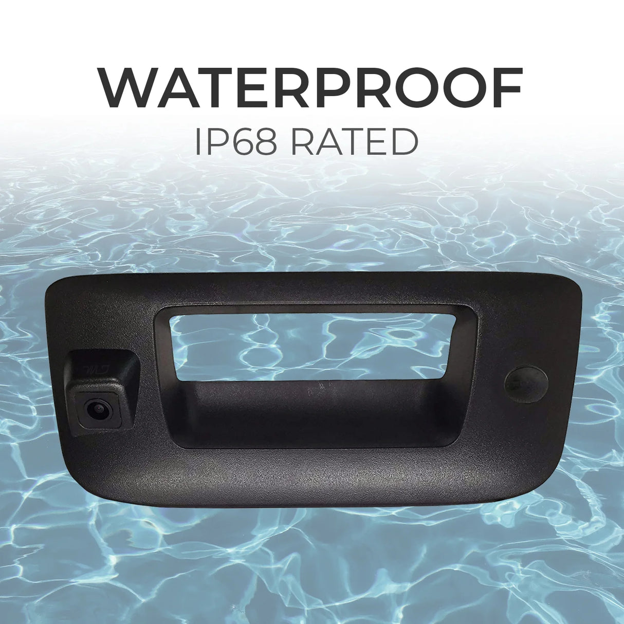 Chevrolet Silverado / GMC Sierra (2007-2014) Black Replacement Tailgate Handle with Backup Camera (with Key Hole Plug)