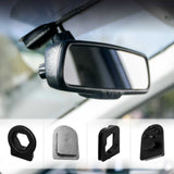 Rear View Mirror FOUR Metal Bracket Adapters with Universal Mirror Mounting Button Base | Compatible with Volkswagen, Audi, Dodge, Ford, Honda