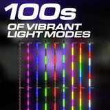 Master Tailgaters 6ft LED Truck Flag Pole with Smartphone App Control | Bluetooth Spiral Lights | 20 Colors & 100 Light Modes | Truck Hitch Mount Included | IP65 Water Resistant | 3'x5' Flag Approved - Master Tailgaters