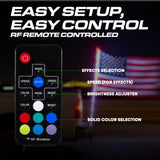 Master Tailgaters 6ft LED Truck Flag Pole with Smartphone App Control | Bluetooth Spiral Lights | 20 Colors & 100 Light Modes | Truck Hitch Mount Included | IP65 Water Resistant | 3'x5' Flag Approved - Master Tailgaters