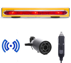 Wireless Trailer Tow Light Bar 19"- Magnetic Mount - Ultra Bright LED with 7 Pin RV Blade Hitch Transmitter
