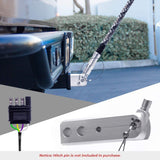 Master Tailgaters 5' Truck LED Flag Pole Hitch Mount with Smartphone App Control - Spiral Chasing Lights