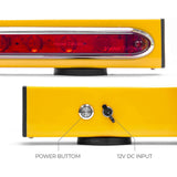 Wireless Trailer Tow Light Bar 19"- Magnetic Mount - Ultra Bright LED with 4 Pin Flat Hitch Transmitter