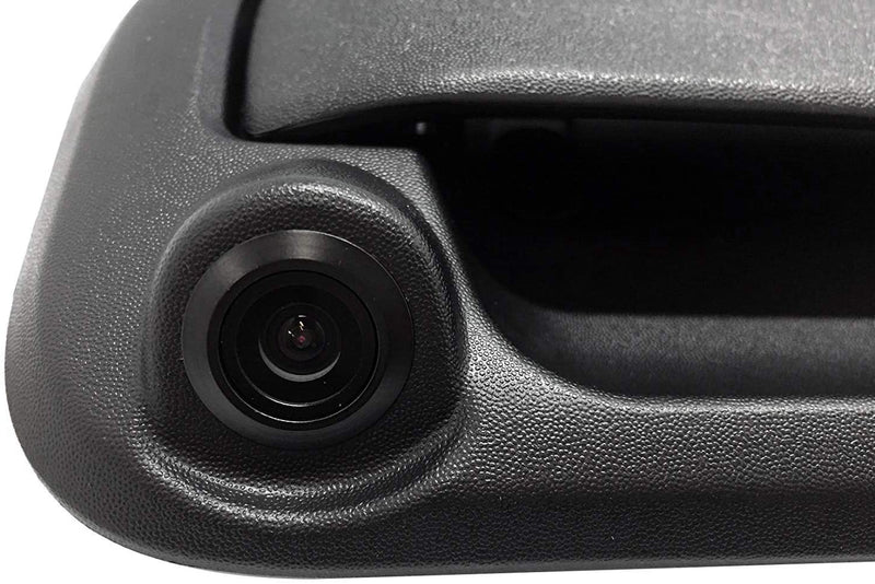 Black Metal Tailgate Handle with Backup Camera Replacement for Ford F150, F250, F350, F450, F550 2005-2016