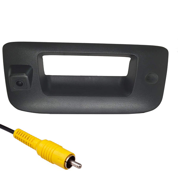 Chevrolet Silverado / GMC Sierra (2007-2013) Black Replacement Tailgate Handle with Backup Camera (with Key Hole Plug)