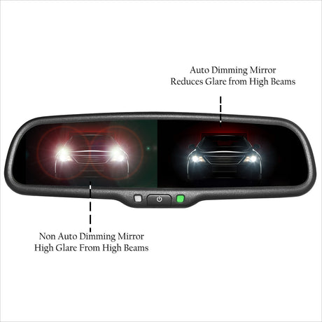 Master Tailgaters Auto Dimming Mirror with 4.3" Auto Adjusting Brightness LCD - Master Tailgaters