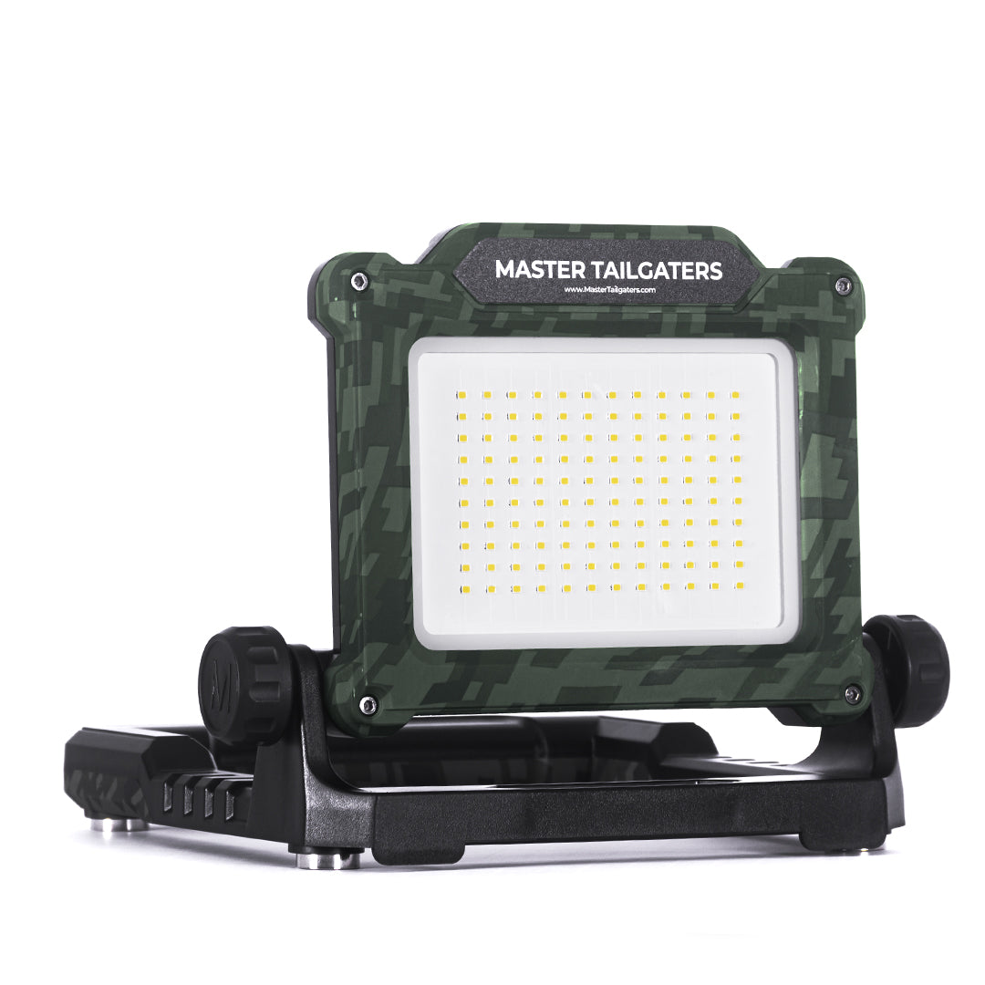 LED Work Flood Light Compatible for Milwaukee 18v / Makita 18v / Dewalt 20v / Black & Decker, Porter Cable, Stanley 18v-20v Battery