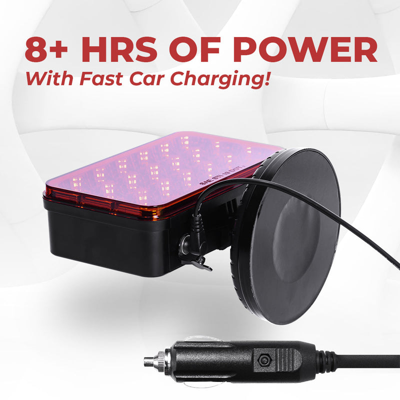 Master Tailgaters Wireless Tow Hitch Lights - Rechargeable Battery - Magnetic Mount - 7 Pin Blade Round Adapter to 4 Pin Connection