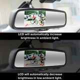Master Tailgaters Frameless Rear View Mirror with 4.3" Ultra High Brightness LCD & Mirrorlink with Wireless Calling - Universal Fit