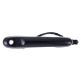 Nissan Cube (2009-2014) [w/ Smart Entry System], Juke (2011-2015) Black Replacement Exterior Door Handle Front Left Driver Side w/ Keyhole Cover