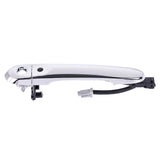 Nissan Versa (2012-2019) Chrome Replacement Exterior Door Handle Front Left Driver Side w/ Keyhole Cover