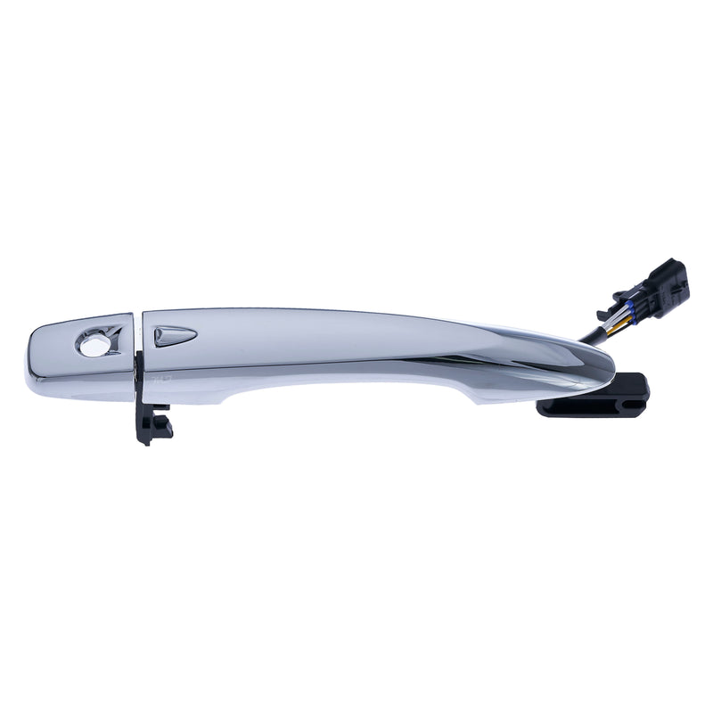 Master Tailgaters Replacement for Nissan Rogue 2014-2016, Nissan Murano 2015-Current (Smart Entry System w/ Sensor) Chrome Exterior Door Handle Front Door w/ Keyhole