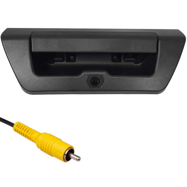 Ford F150 (2015-2017) Black Replacement Tailgate Handle with Backup Camera (No Key Hole)