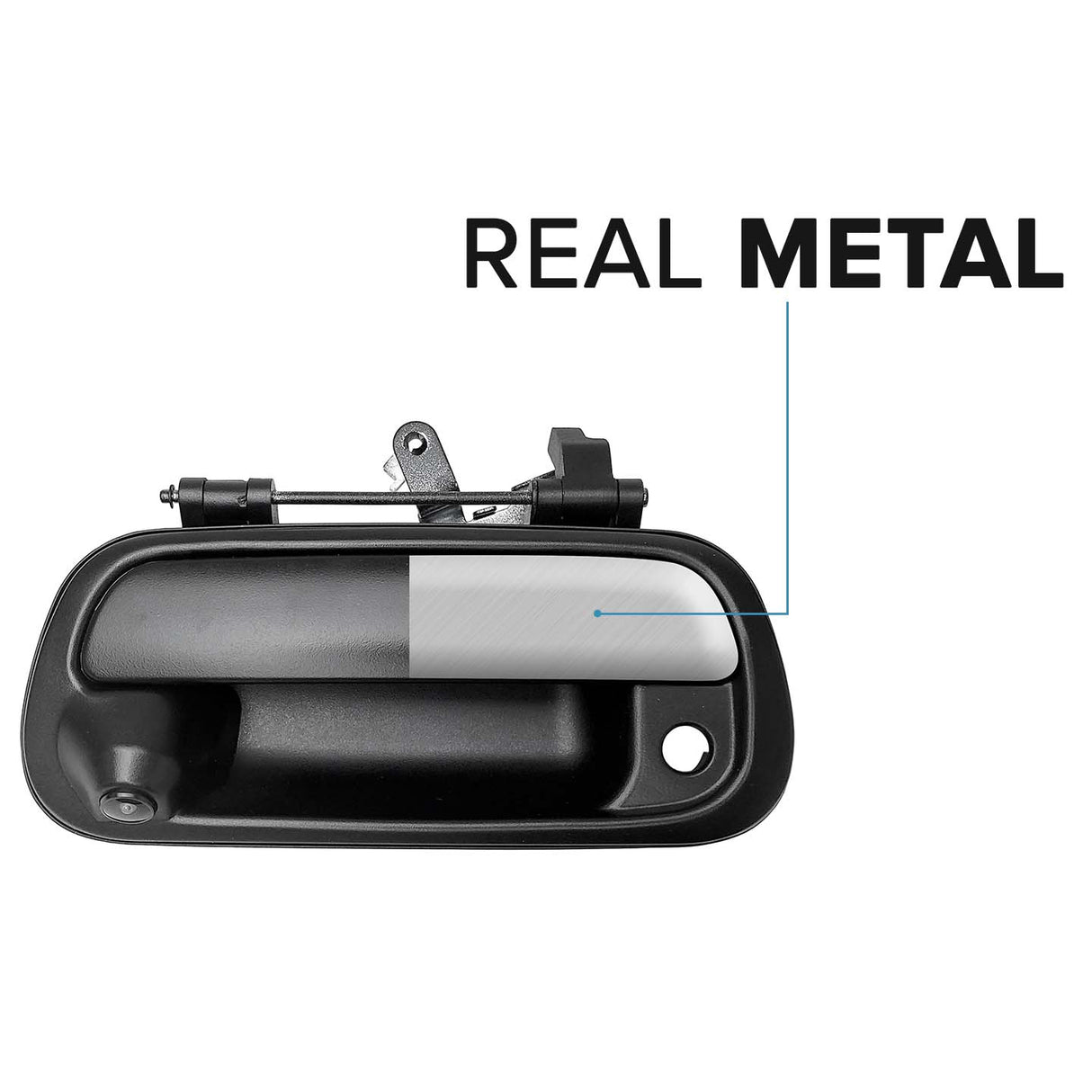 Toyota Tundra (2000-2006) Black Metal Replacement Tailgate Handle with Backup Camera