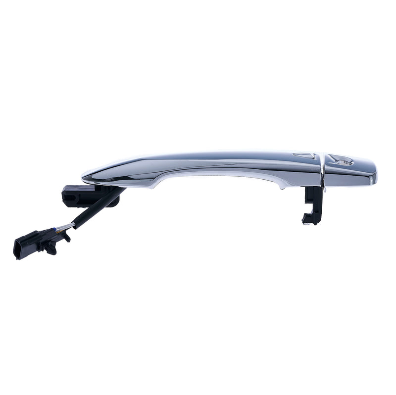 Master Tailgaters Replacement for Nissan Rogue 2014-2016, Nissan Murano 2015-Current (Smart Entry System w/ Sensor) Chrome Exterior Door Handle Front Door w/ Keyhole