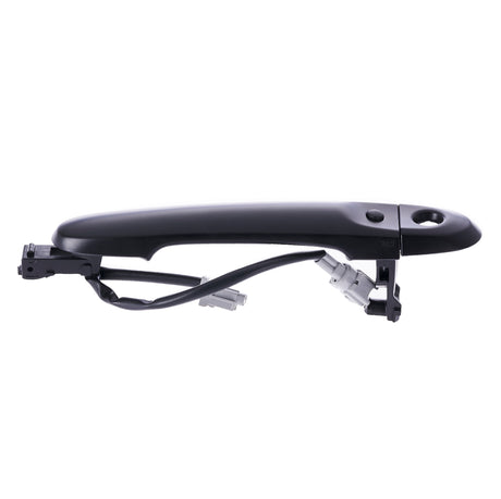 Nissan Cube (2009-2014) [w/ Smart Entry System], Juke (2011-2015) Black Replacement Exterior Door Handle Front Left Driver Side w/ Keyhole Cover