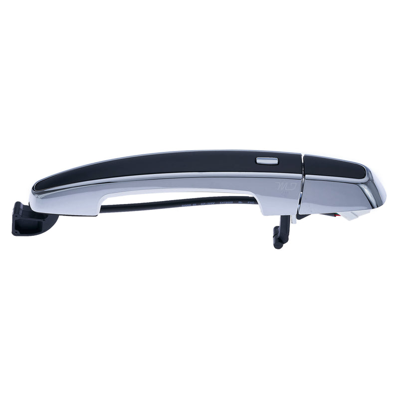 Master Tailgaters Replacement for Chevrolet Malibu 2016-Current Black/Chrome Exterior Door Handle Front Right Side w/o Keyhole